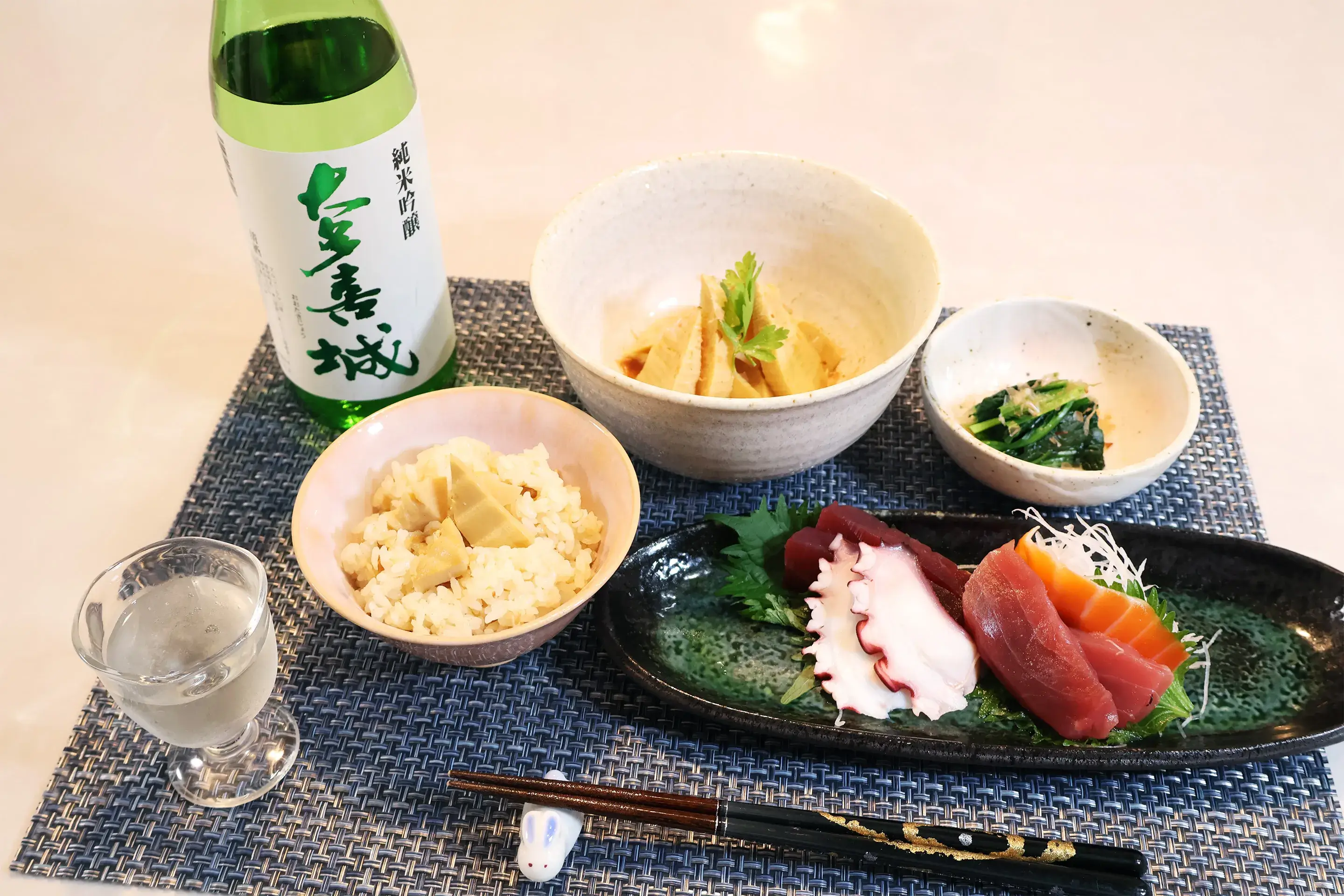 大多喜城とお料理の写真